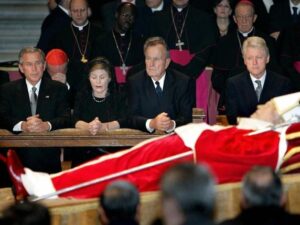 presidenti USA funerali Giovanni Paolo II