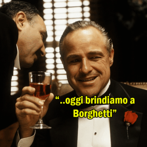 meme padrino sorridente brinda Borghetti